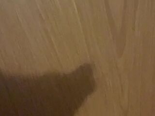 Playing with shadow - Large cock growing