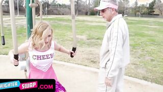 Blonde cheerleaders make the gorgeous step daughters