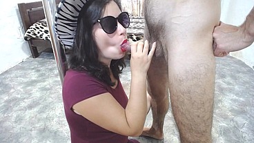 Neighbor Came To Get Sperm In Her Mouth!