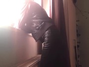 Smoking in my new leather pant