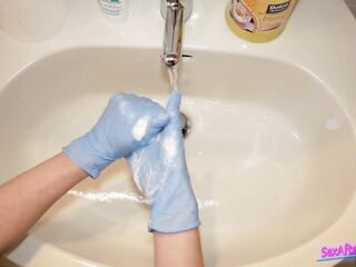 Wash your hands in advance of masturbate on Pornhub - #SCRUBHUB
