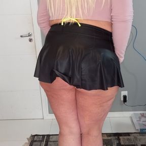 My sexy ass in small skirt for you!