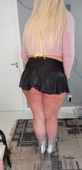 My sexy ass in small skirt for you!