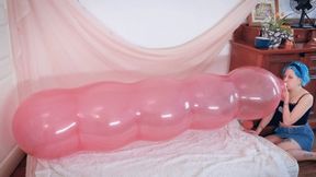 Stashia BTP's crystal pink Roomtex Caterpillar balloon - 1080p