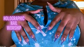 Holographic Nail Worship asmr experience SD MP4 720p by Royal Ro