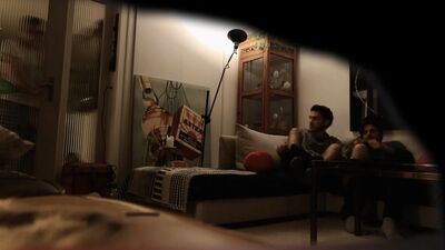 My grandfather caught us wanking! (gay couple handjob)