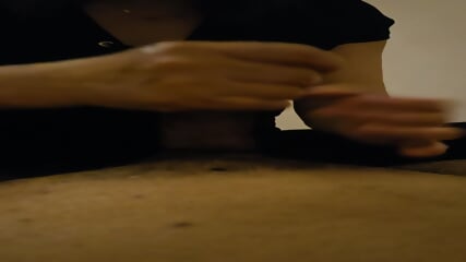 Back Handjob With Ball Squeeze