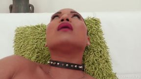 Hot Asian brunette Lana Violet takes a big dick in the ass