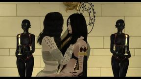 Mummy x Enchantress threesome horror movie sex