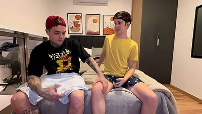 Fucking a friend of mine who comes to visit me