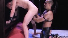 ”Hardcore fetish fisting with horny bears in BDSM nice gear”