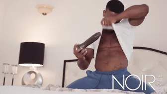 Big black cock stretches tight ass in hardcore gay anal session