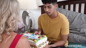 Stepmom Madison Brite gets her mouth and tight pussy stuffed by hung stepson Diego Perez