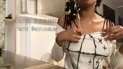 Ebony GF Extended Distance ASMR / JOI, GENUINE CUMMING