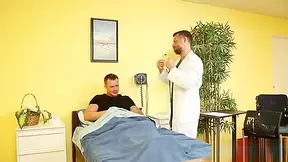 Muscular Stud Doctor Blown By Sub Patient