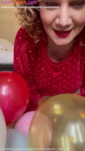 Merce Masturbates with Balloons, She's Super Horny, Look at Her Pussy