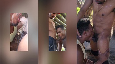 Fui foder no mato e virou suruba