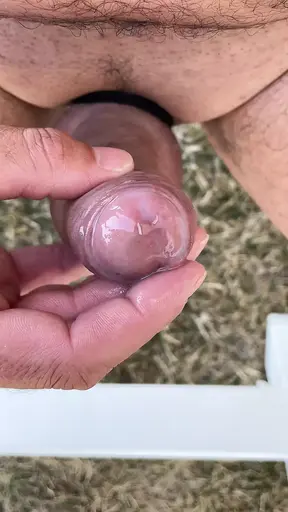 Juicy cum outdoor