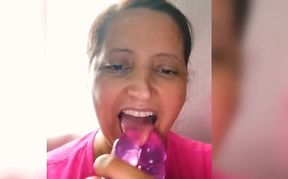 Double-Headed Dildo Fun: A Saliva-Filled Adventure!