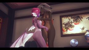 Furry Hentai - Rabbit Girl and Girl Having Sex with Two Cats Boys - Japanese Asian Manga Anime Film Game Porn