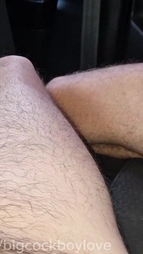 Hot Cruise! Riding a Random Passerby's Cock for a Taxi Ride. No Condoms, Lots of Cum!