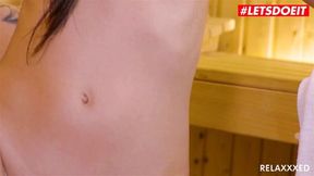 LETSDOEIT Petite Teen Selena Mur Has Intense Orgasms While Getting Pounded In The Sauna