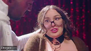 Deeper. Timid Leana is leashed and fucked hard by dom Maximo