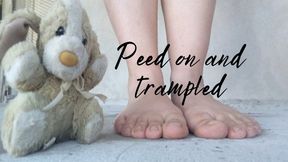 Peed on and trampled