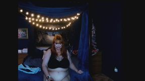 blue bra and panties on Sam38g