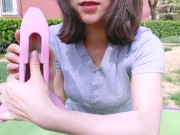 Testing a pelvic floor muscle training equipment 紧致美尻 污老师炎炎