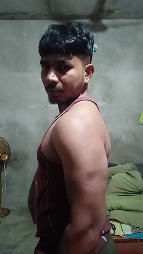 Village Desi boy working