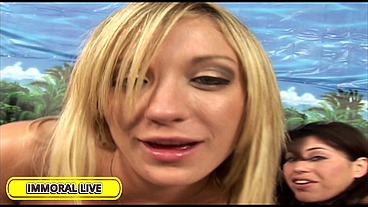 Britney Stevens & Amy Brooke's Butt Plug Bounce On Porno Dan's Dong!