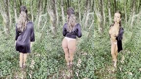 je m’exhibe dans les bois