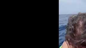 Amateur blonde and brunette babes take turns riding and sucking Chris
