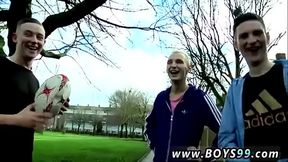 Most handsome college guy masturbation gay xxx Rugby Boy Gets Double