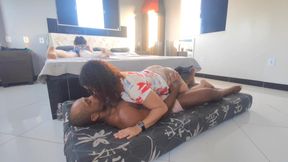 I went for a walk at my friend&#039;s house and saw her husband lying on a towel with his dick out and I couldn&#039;t resist I gave him a nice blowjob and let him go