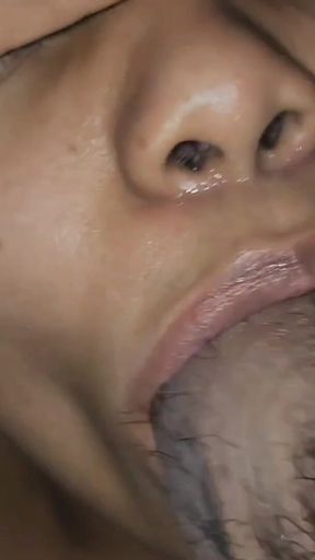 Giving Yellow Piss to My Slave and Making Her Swallow Cum Through Her Nose
