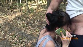My Ex Keeps Calling My Phone While I’m Sucking My New Guy off in the Park!