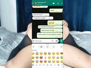 Conversación con mi hermanastra termina en un last feliz????????????