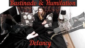 Bastinado & Humiliation - A great combo for first-time young slave Delancy