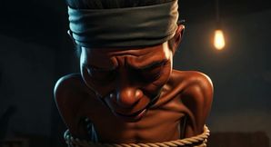 Frail African Girl Bound - Desperate & Craving Cock Deep Inside