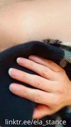 Hot MILF with small TITS masturbates until she cums! Her PUSSY is creamy! + JERK OFF COUNTDOWN!