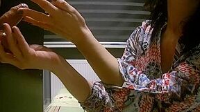 Maya Plays With A Gloryhole Dick