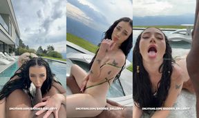 auhneesh nicole hot poolside bbc fuck porn video