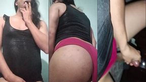 it s not gay if i play with my ass with the toy, lingerie and her skirt, right?