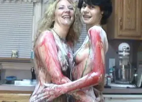 Messy fun with Annie & Roxanne