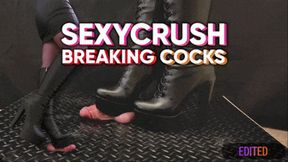 Tamy Sexycrush Session Destroys Your Cock in Platform High Knee Boots (Edited Version) - Tamystarly - Cock Balls Crush Trample, CBT, Bootjob, Trampling, Shoejob, Stomping