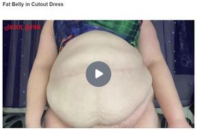 Fat Belly in Cutout Dress 1080p