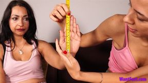 Comparing Hands - Measuring - HD MP4