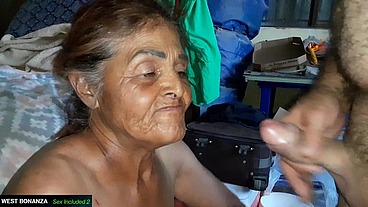 65 YRS OLD LATINA GRANNY - Suck & Fuck Casting In Mouth Cum
